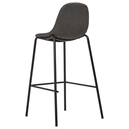 Taburetes De Cocina 6 Unidades Tela Gris Oscuro_3
