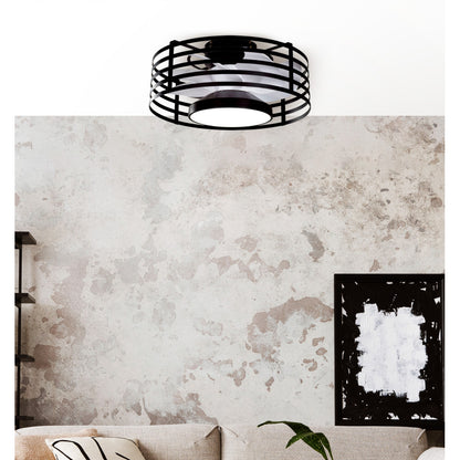 Ventilador 22w Dc Xaloc Negro 7aspas Blancas 6vel 3000-4000-6500 28x57,8x57,8cm C/remoto, Memoria Y Temporizador_1