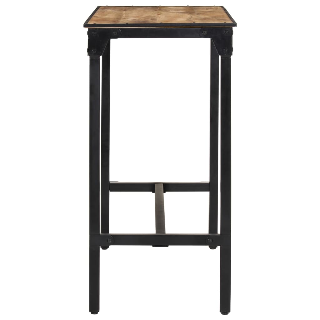 Mesa De Bar Madera Maciza De Mango Rugoso 110x55x107 Cm_3