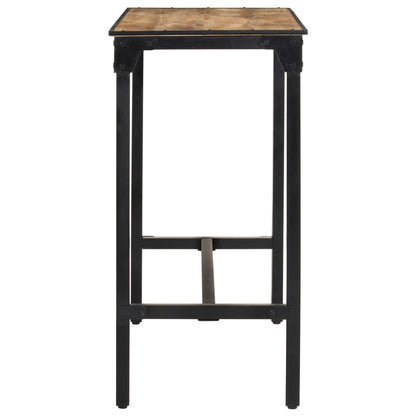 Mesa De Bar Madera Maciza De Mango Rugoso 110x55x107 Cm_3