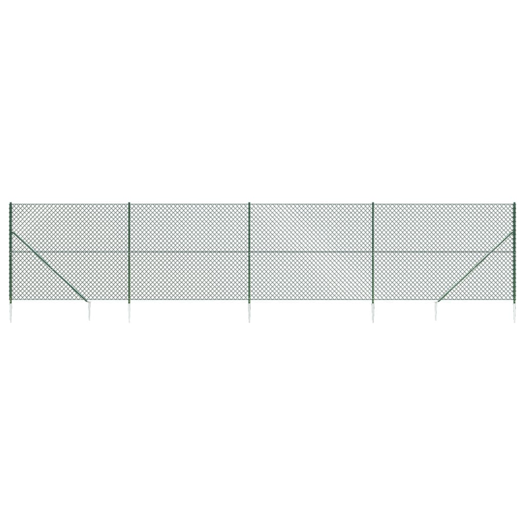 Cerca De Alambre Con Pinchos De Anclaje Verde 1,4x10 M / Vetonek_3