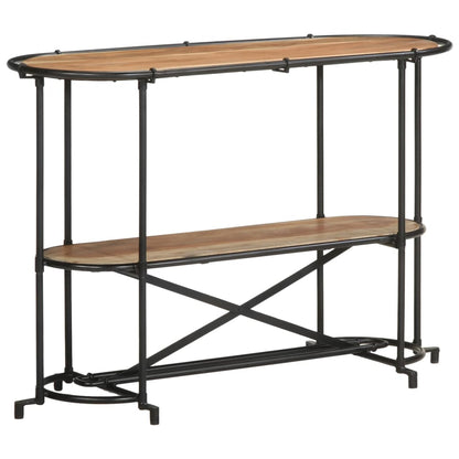 Mesa Consola Madera Maciza De Acacia 110x42x76 Cm_1