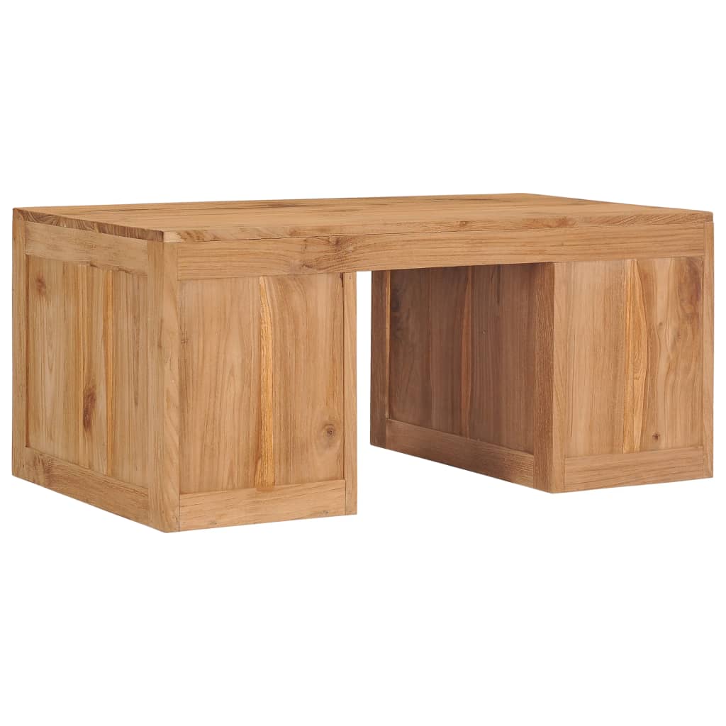 Mesa De Centro De Madera Maciza De Teca 90x50x40 Cm_3