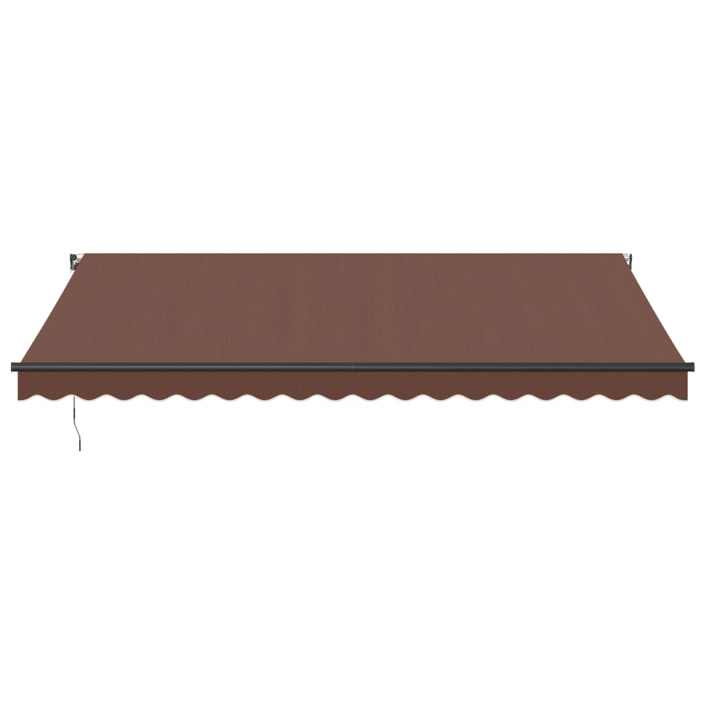 Toldo Retráctil Manual Marrón 450x350 Cm_2