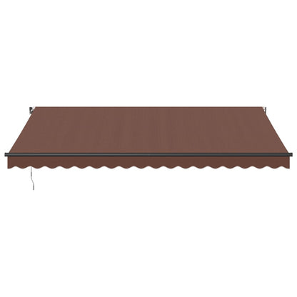 Toldo Retráctil Manual Marrón 450x350 Cm_2