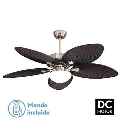 Ventilador Dc Borasco 24w Niq/marron 5 Asp.6 Vel 132d 2950lm Remoto.memor.y Temp.3000-4000-6000k_0