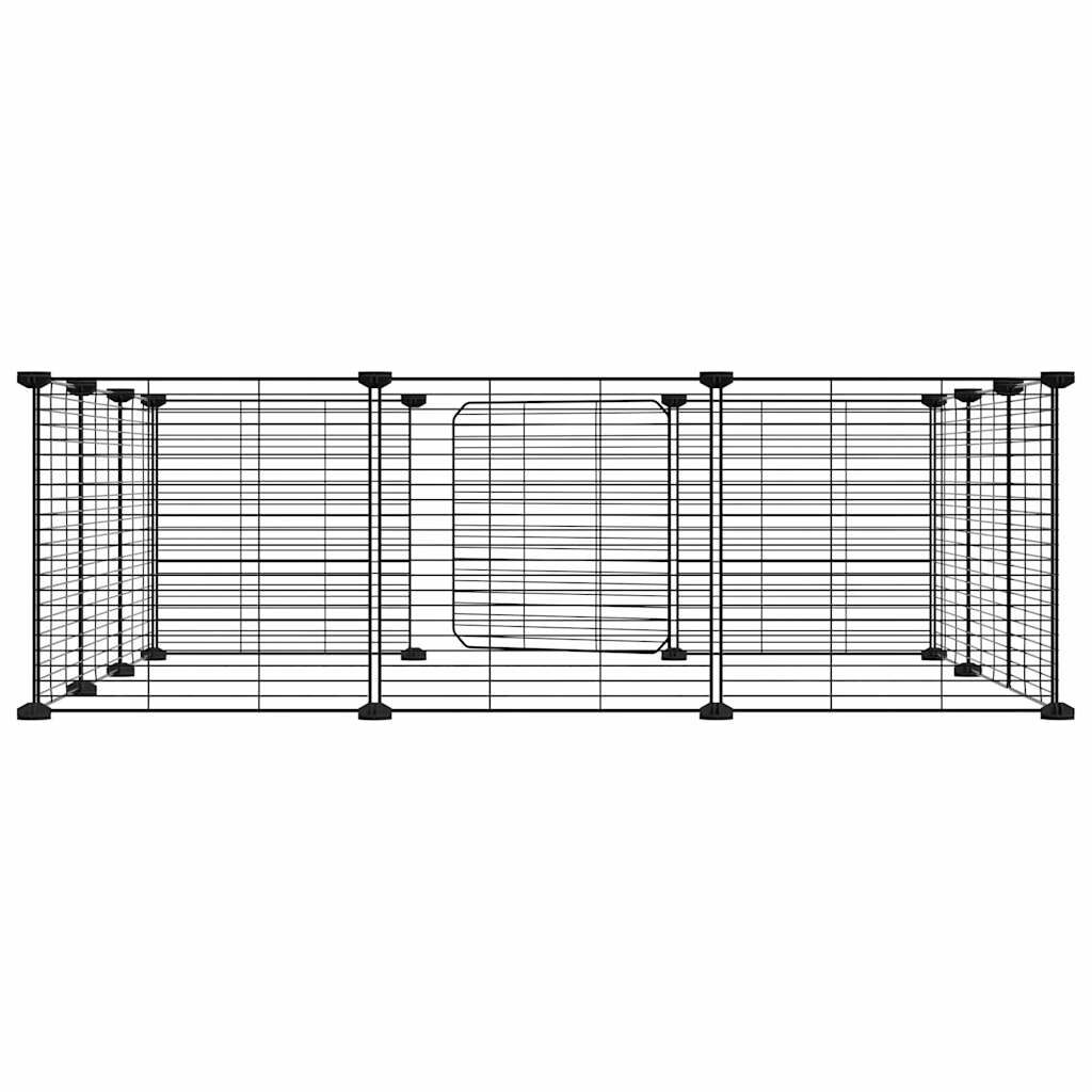 Vidaxl Jaula Para Mascotas De 12 Paneles Con Puerta De Acero, Color Negro, 35 X 35 Cm_4