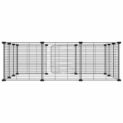 Vidaxl Jaula Para Mascotas De 12 Paneles Con Puerta De Acero, Color Negro, 35 X 35 Cm_4