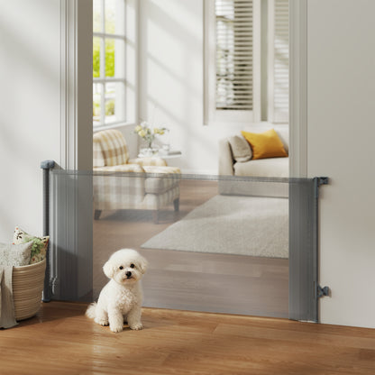 Pawhut Barrera De Seguridad Para Perros Retráctil_1