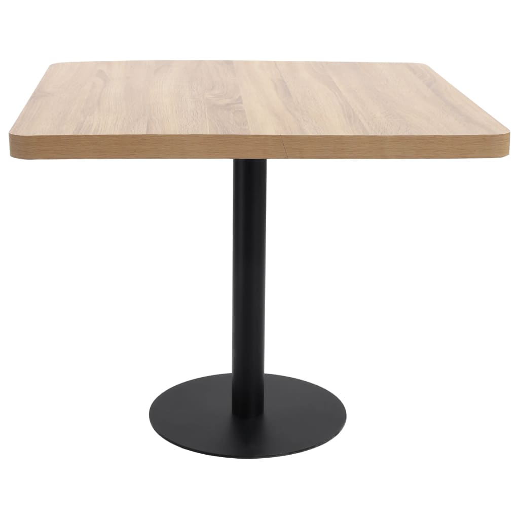 Mesa De Bistró Mdf Marrón Claro 80x80 Cm_0