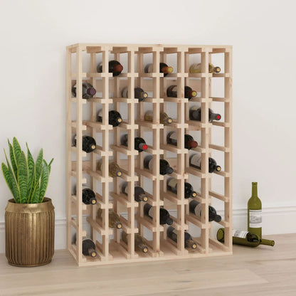 Botellero Madera Maciza De Pino 70x33x94 Cm_0