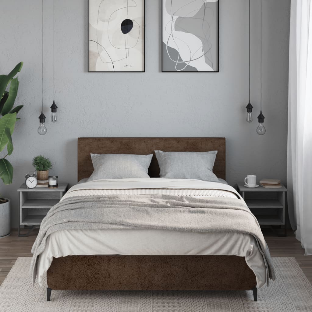 Mesitas De Noche 2 Uds Madera Ingeniería Gris Sonoma 40x30x40cm_1