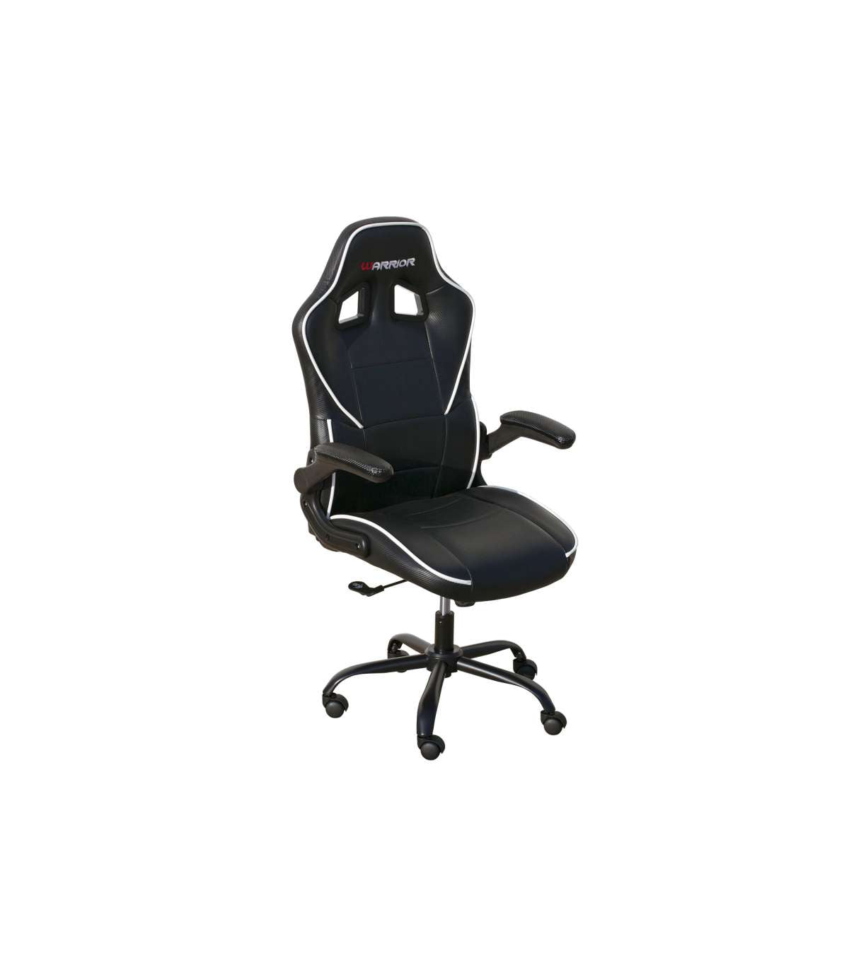 Sillon De Estudio Gamer Warrior Regulable En Altura Negro 115-125 Cm(alto)70 Cm(ancho)70 Cm(fondo)._0