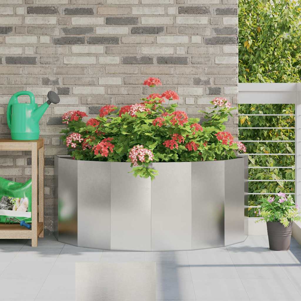 Jardinera Plateado 120 X 60 X 50 Cm Acero Inoxidable_1