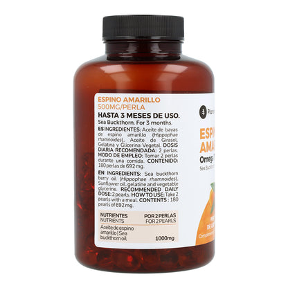 Omega 7 Espino Amarillo Planeta Huerto 180 Perlas