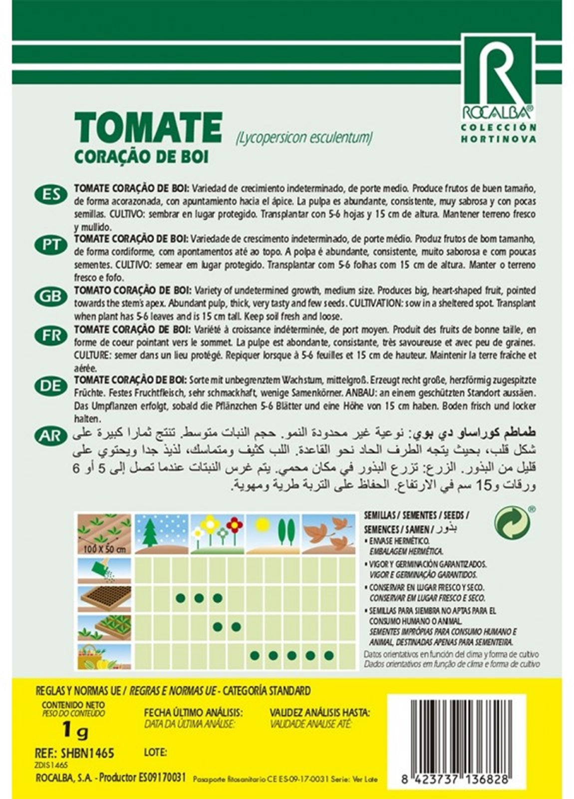 Semillas Tomate Corazón De Buey 1g