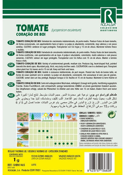 Semillas Tomate Corazón De Buey 1g