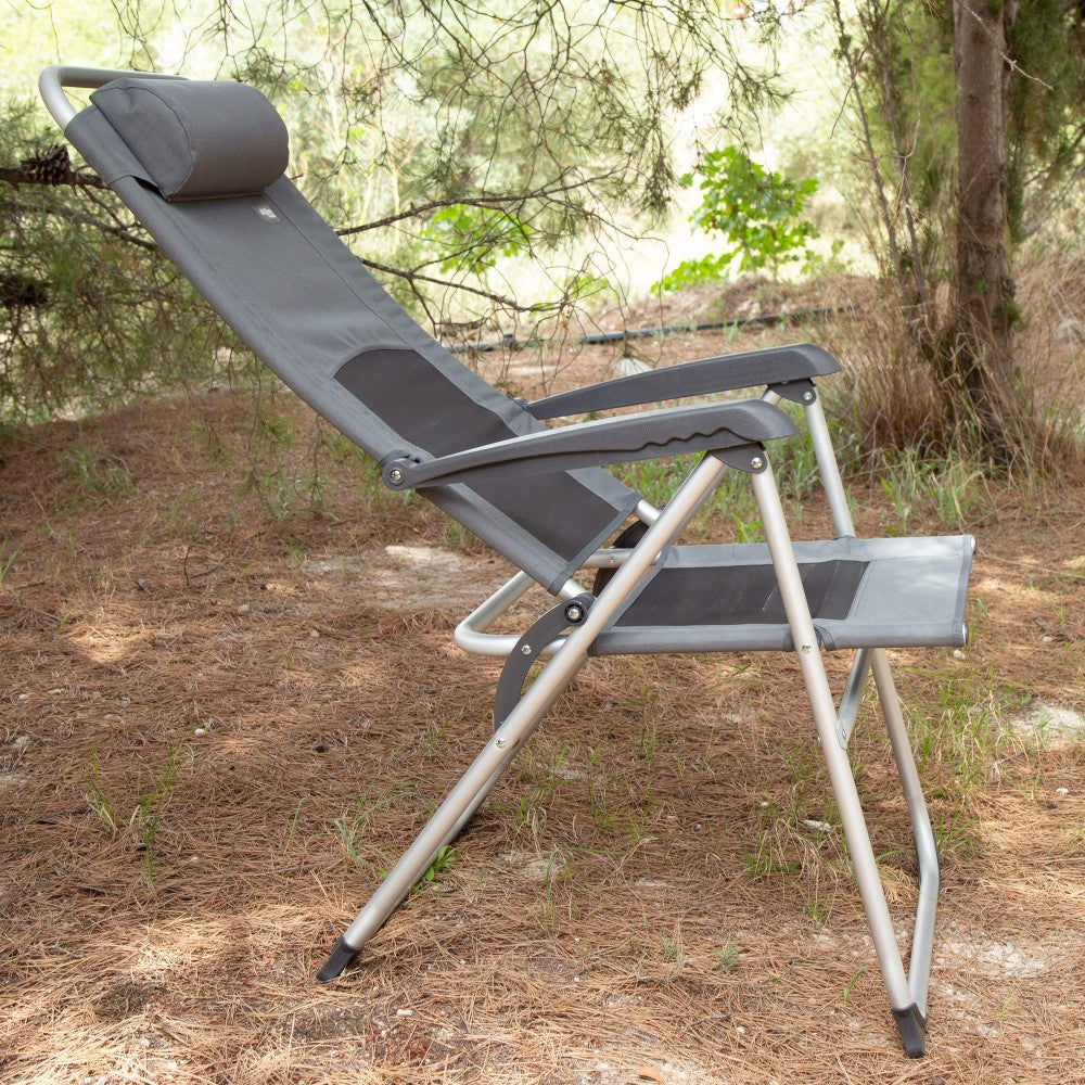 Aktive Silla Plegable Jardín Gris Reclinable 6 Posiciones_1