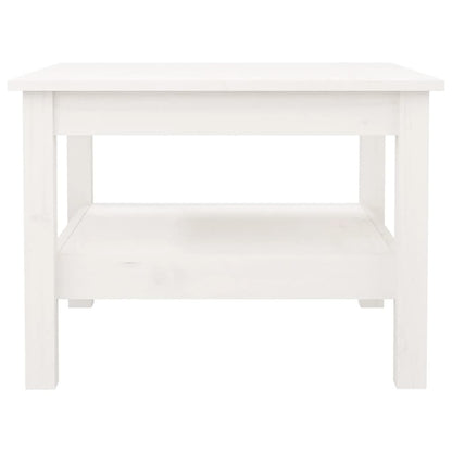 Mesa De Centro De Madera Maciza De Pino Blanco 55x55x40 Cm_1