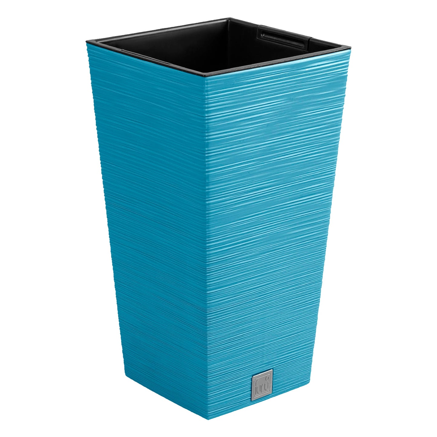 Macetero Color Azul Escandinavo, Con Depósito, Colección Furu, De 29,5 X 29,5 X 55 Cm, Capacidad De 14 L._0