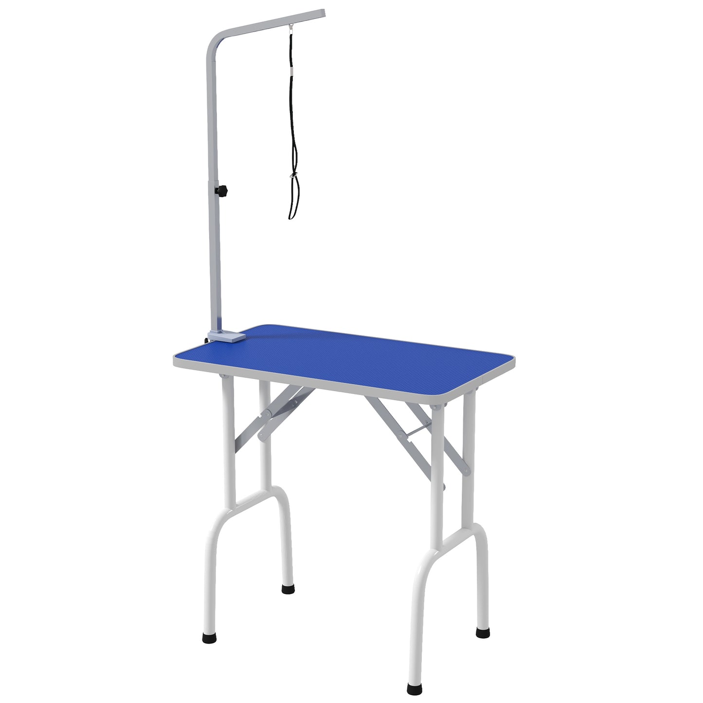 Pawhut Mesa De Peluquería Canina Plegable Encimera Antideslizante Azul_0