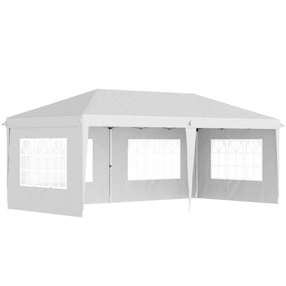 Outsunny Carpa Plegable 6x3 M Con 4 Laterales Desmontables 4 Ventanas_0