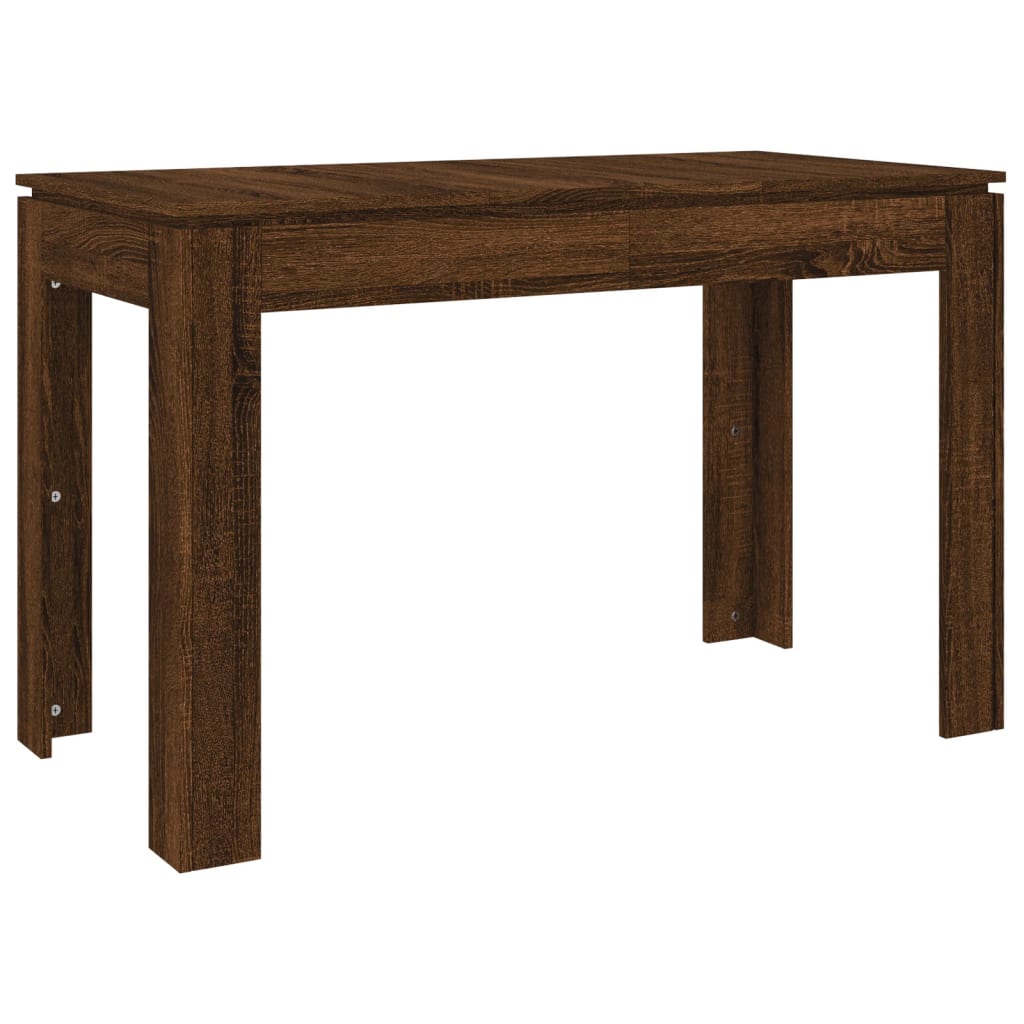 Mesa De Comedor Madera De Ingeniería Marrón Roble 120x60x76 Cm_4