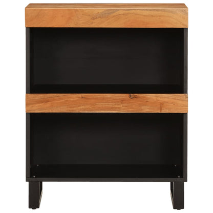 Armario Auxiliar Madera Maciza De Acacia 60x33x75 Cm_1