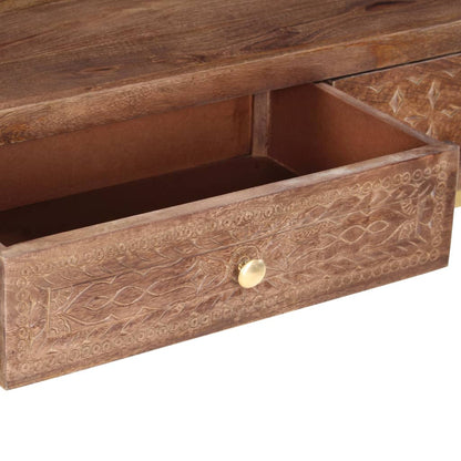 Mesa Consola De Madera Maciza De Mango 90x30x75 Cm_4