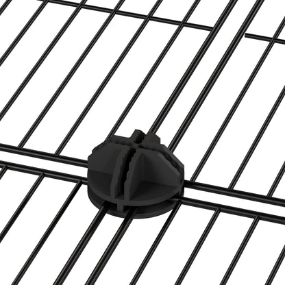 Parque Para Animales Pequeños Pawhut Negro 105x70x45 Cm_5