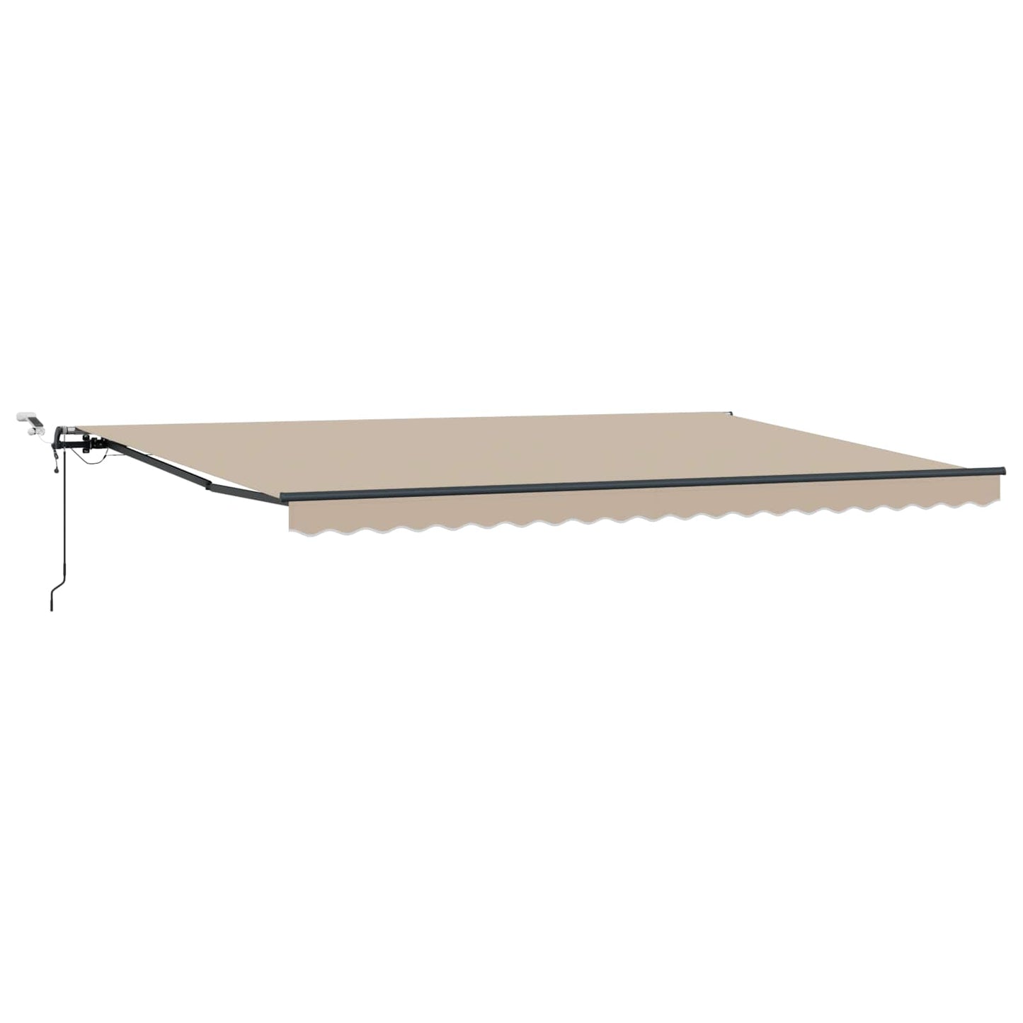 Toldo Retráctil Beige 500 X 350 Cm Poliéster_0