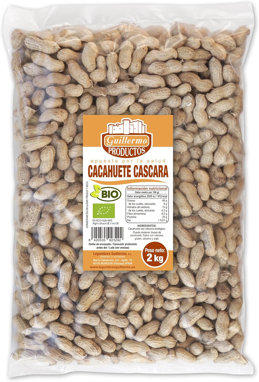 Cacahuete Con Cáscara Bio - 2 Kg_0