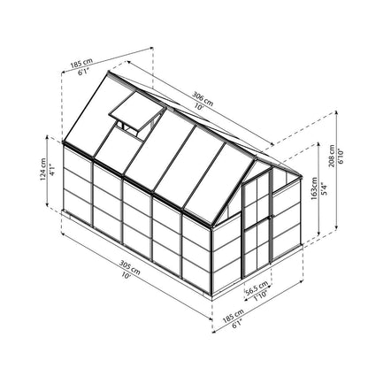 Invernadero Hybrid 306x185x208 cm Canopia by Palram Verde