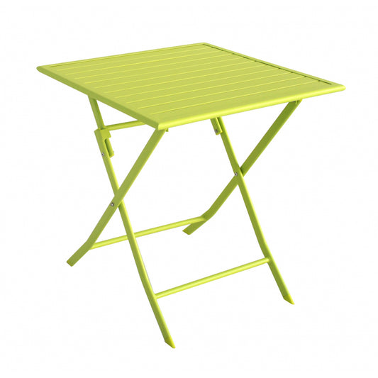 Mesa De Jardín Cuadrada Plegable Para 2 Personas 69x69x72cm- Muebles De Jardín_0