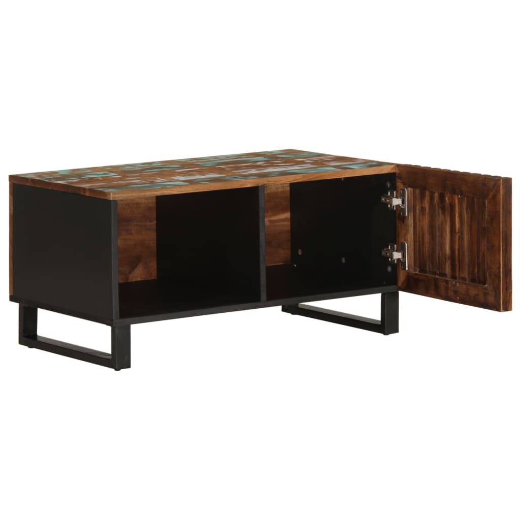 Mesa De Centro Madera Maciza De Acacia 80x51x40 Cm_3