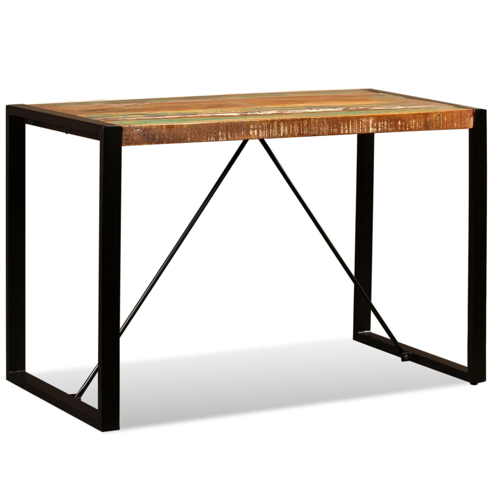 Mesa De Comedor De Madera Maciza Reciclada 120 Cm_3