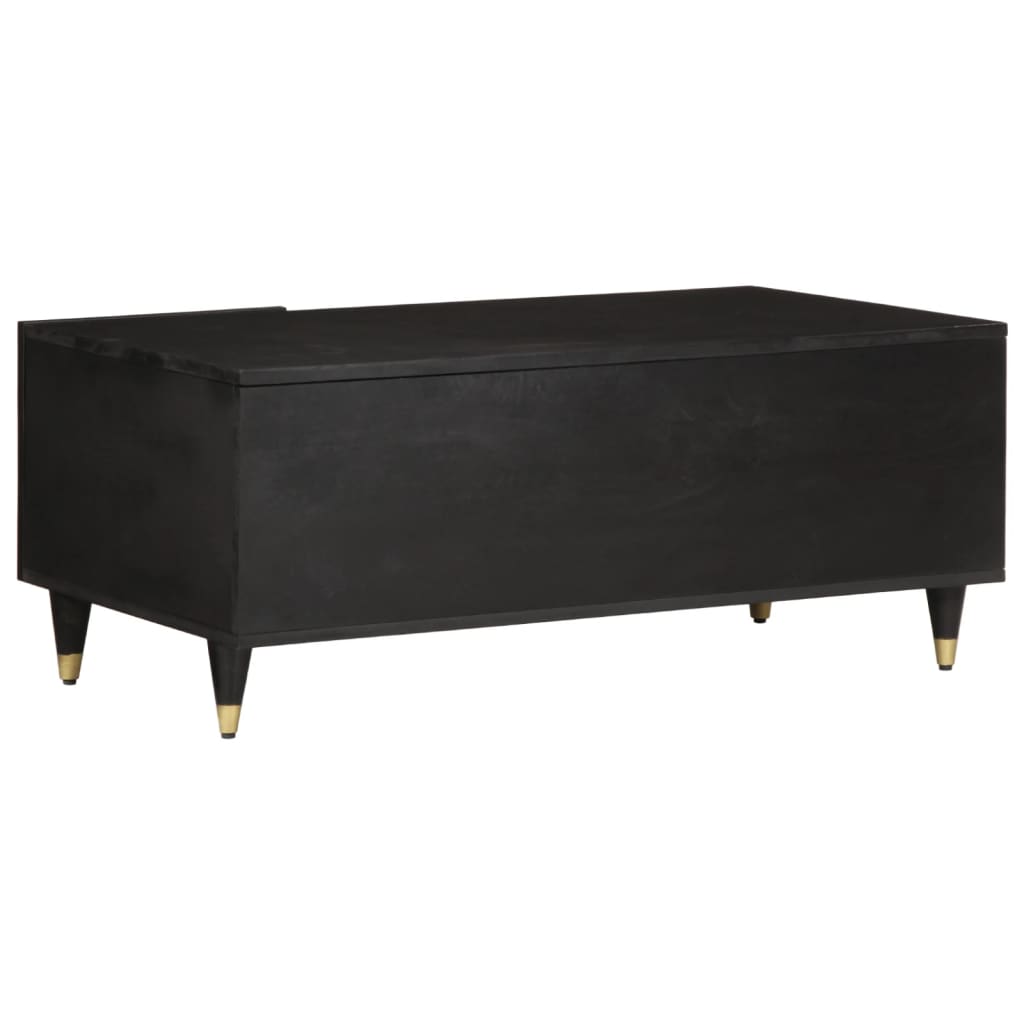 Mesa De Centro De Madera Maciza Mango 100x54x40 Cm_3