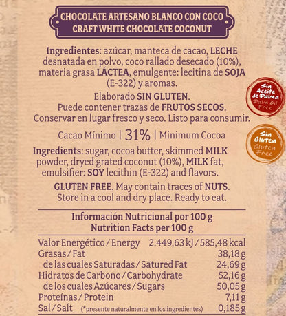 Chocolate Artesano Blanco Con Coco_1