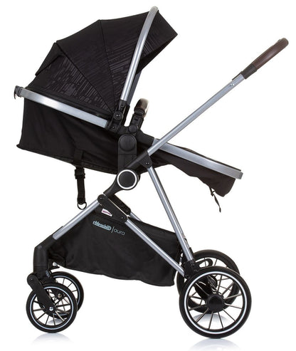 Carrito De Bebé Trio Convertible Aura Hasta 22 Kg Obsidian Silver_3