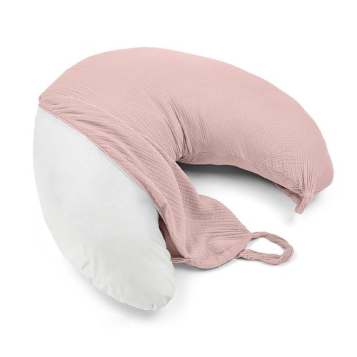 Cojín De Lactancia Muselina Con Fibra De Silicona Rosa