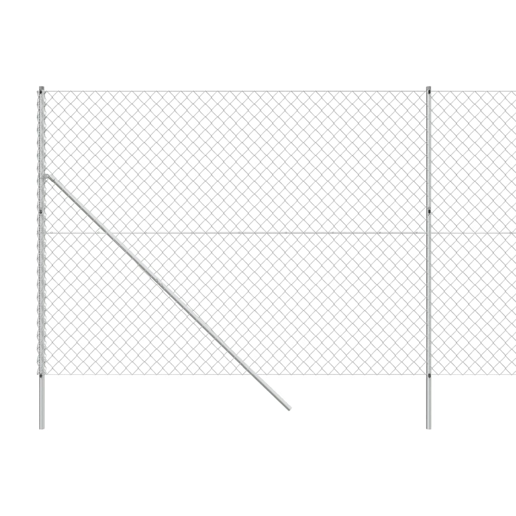 Cerca De Alambre Plateado 2x10 M / Vetonek_0