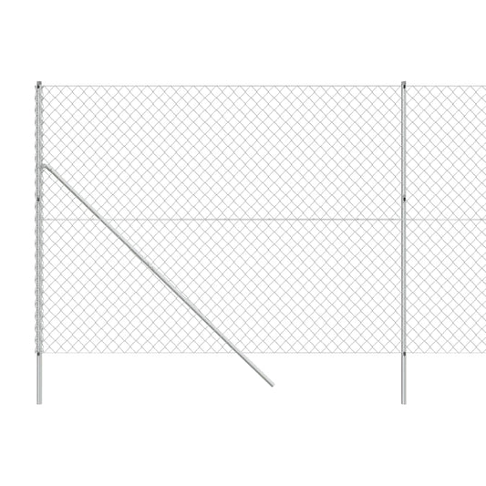Cerca De Alambre Plateado 1,8x10 M / Vetonek_0
