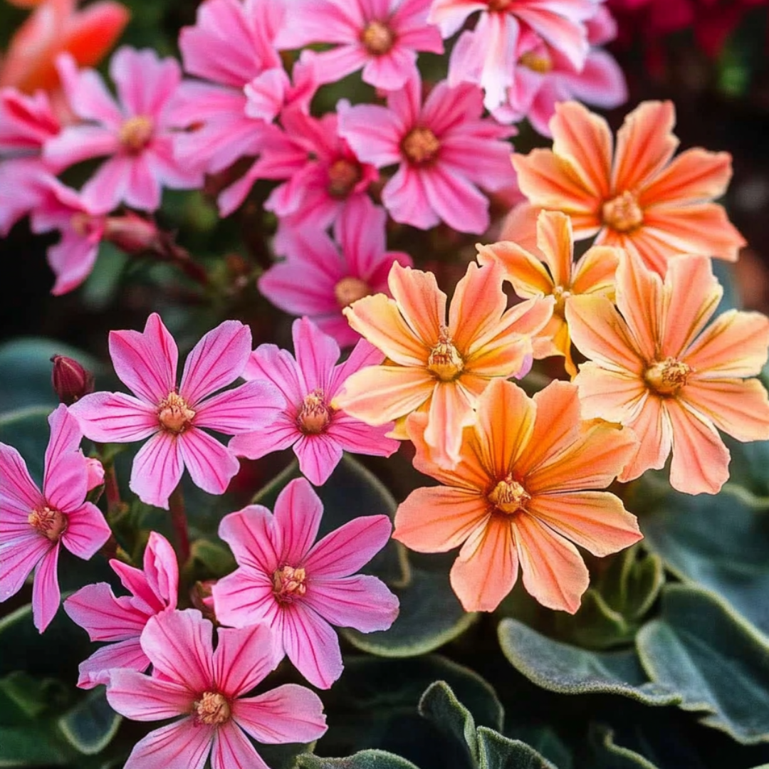 Siskiyou Lewisia - 6 Pzs - Lewisia Cotyledon - Altura 10-20cm - ⌀10cm_3