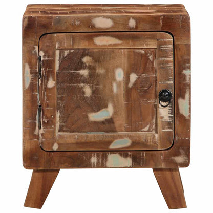 Mesilla De Noche 2 Uds 40x32x46 Cm Madera Maciza Reciclada_0