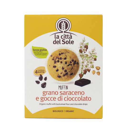 Magdalenas de trigo sarraceno chips choco, La Città del Sole, 4x45g