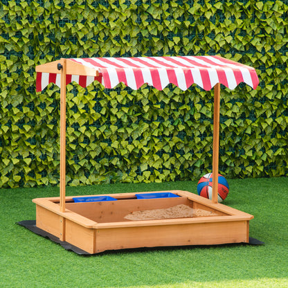 Outsunny Arenero Infantil Con Techo Inclinable Y Ajustable Para Niños De +3 Años_1