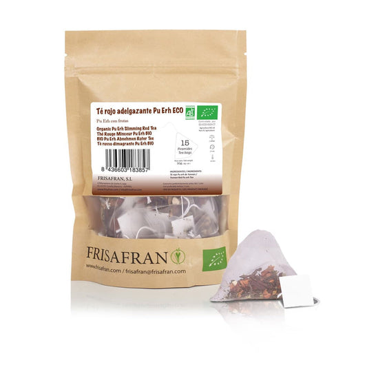 Té Rojo Pu Erh Adelgazante Ecológico En Pirámides | Calidad | Frisafran 15 Uds_0