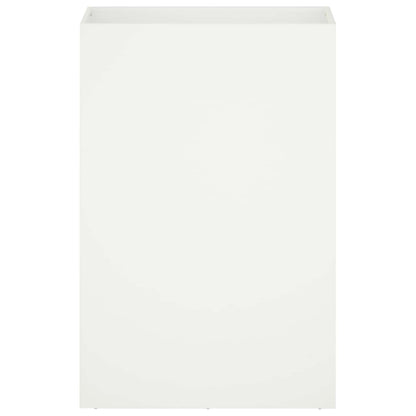 Macetero De Jardín Blanco 50 X 40 X 75 Cm_2