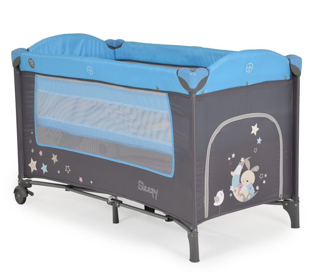 Cuna De Viaje Con Cambiador Sleepy Blue_2