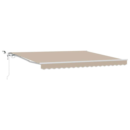 Toldo Retráctil Beige 400 X 300 Cm Poliéster_0
